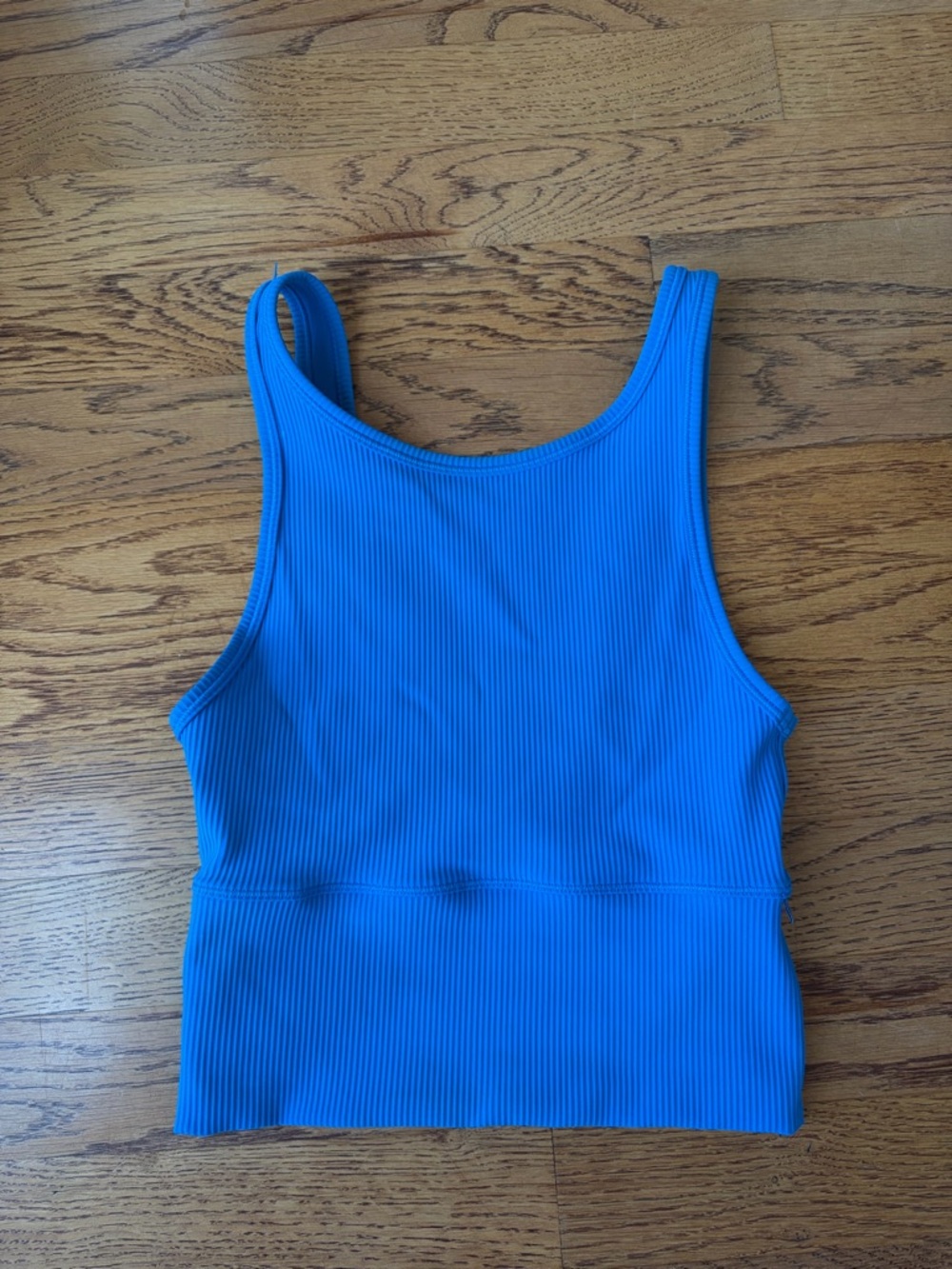Lululemon Power Pivot Blue Ribbed Tank Top size 2 xs excellent condition no tags